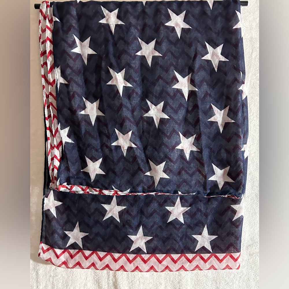AMERICAN FLAG SCARF| Red, White, Blue| Patriotic|Fashion|Unisex|Infinity